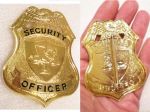 Private Security Guard Badge Gold
